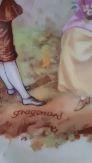 DOS PLATOS PORCELANA LIMOGES