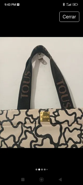 Bolso Tous Beige y Negro