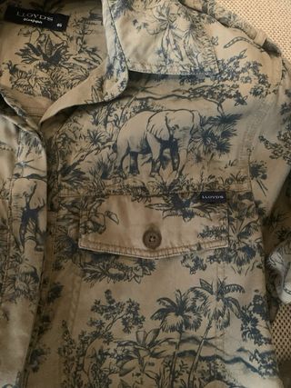 Vestido camisero LLOYDS estampado verde