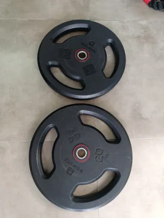 Discos de caucho para pesas 20 kg