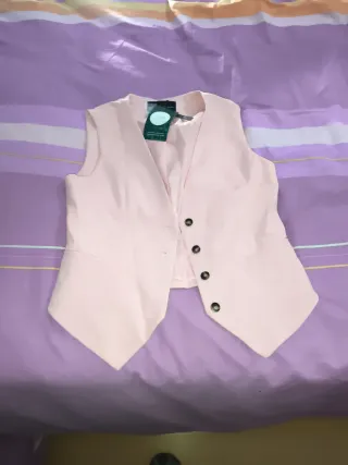 Chaleco de traje rosa - Drole de copine