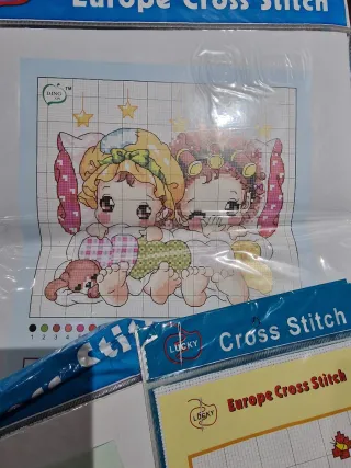 Kiti completo punto de cruz + libros