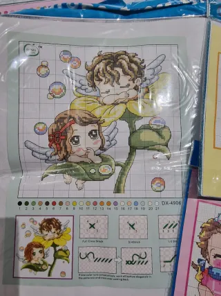 Kiti completo punto de cruz + libros