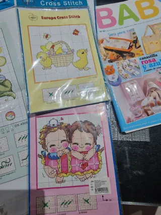 Kiti completo punto de cruz + libros