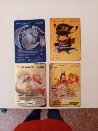 Cartas Pokémon Doradas y Metálicas