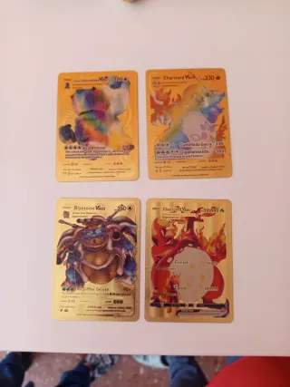Cartas Pokémon Doradas y Metálicas