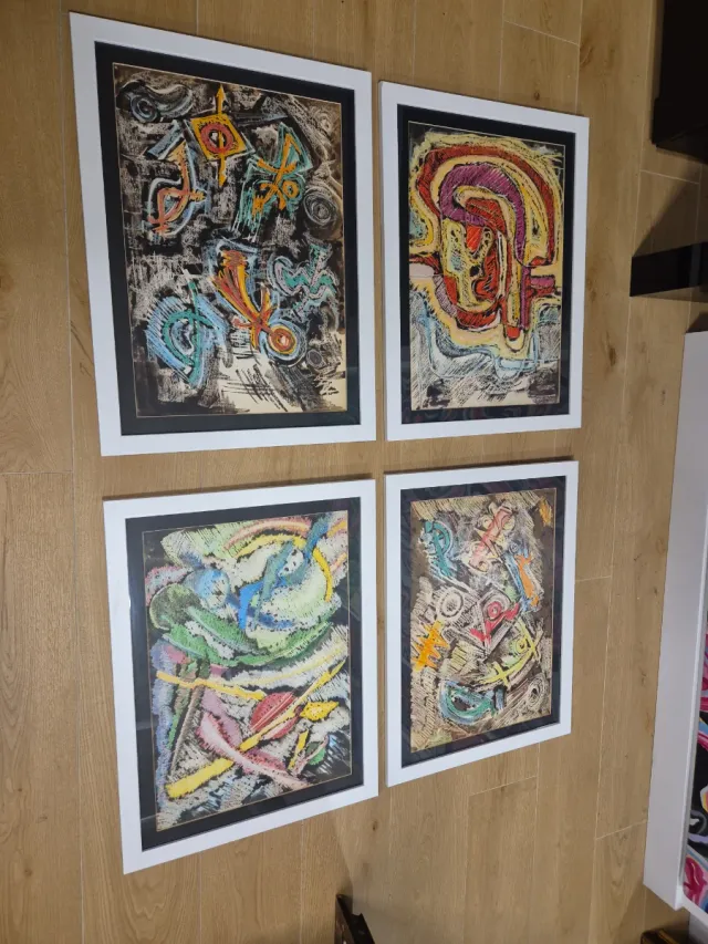 Tino Casal dibujos con ceras