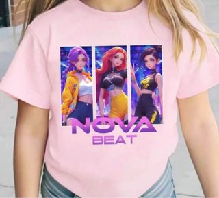 Camiseta K-Pop Nova Beat tallas 5-6-7 años