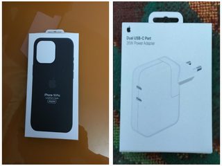 Funda Piel iPhone 16 Pro + Cargador 35W USB-C