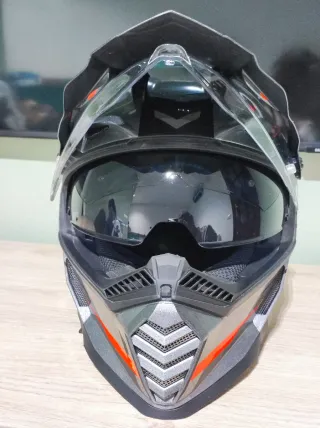 Casco moto trail LS2 MX436, talla S