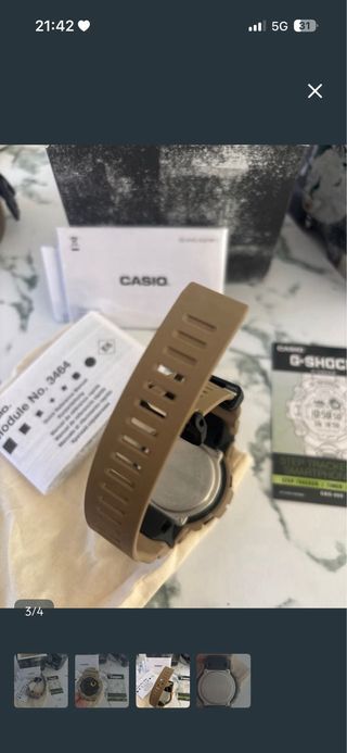 Reloj Casio G-Shock Beige/Dorado