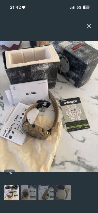 Reloj Casio G-Shock Beige/Dorado