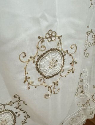 Traje de huertana / fallera verde y blanco