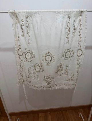 Traje de huertana / fallera verde y blanco
