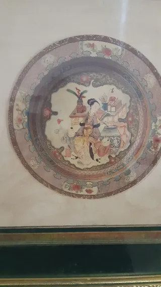 Juego de 2 cuadros decorativos dorados