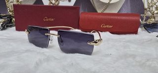 Gafas Cartier Doradas y Grises