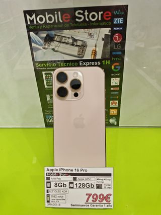 Apple iPhone 16 Pro 128GB Oro