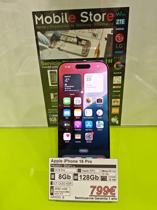 Apple iPhone 16 Pro 128GB Oro