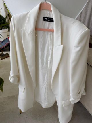 Americana Zara Blanca Talla M