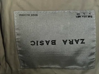 Gabardina Zara Talla L Color Arena