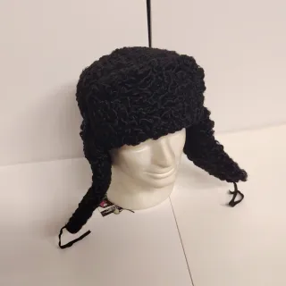 Gorro Ruso Auténtico de Astracán Negro