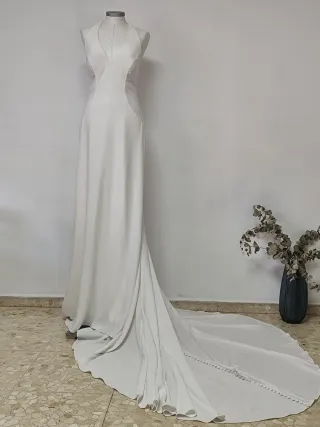 Vestido Novia Rosa Clará Modelo Carla