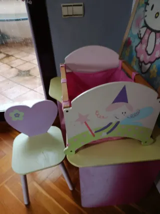 Muebles infantiles, conjunto, hello Kitty, escrito