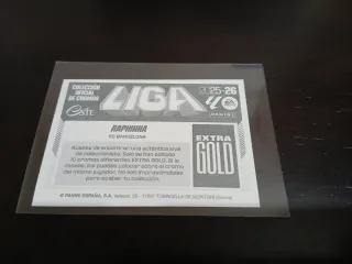 Raphinha Extra Gold Panini FC Barcelona