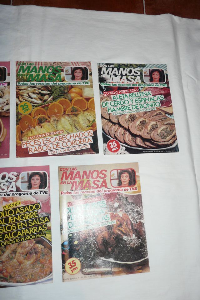 REVISTAS VINTAGE COCINA (CON LAS MANOS EN LA MASA)