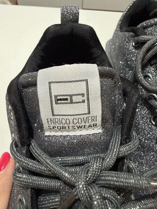 Scarpe Enrico Coveri Argentate Glitter