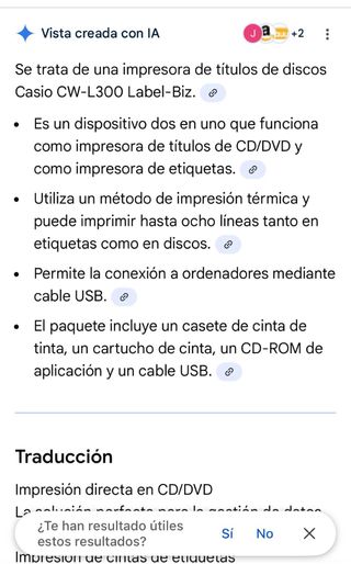 Impresora de Títulos de Discos Casio LABEL-BIZ