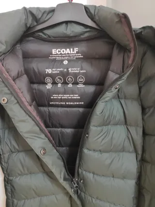 Abrigo Ecoalf Mujer Verde Oliva