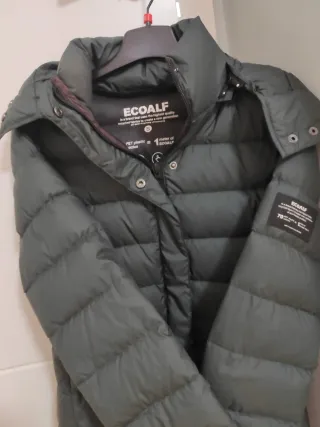 Abrigo Ecoalf Mujer Verde Oliva