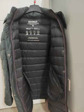 Abrigo Ecoalf Mujer Verde Oliva