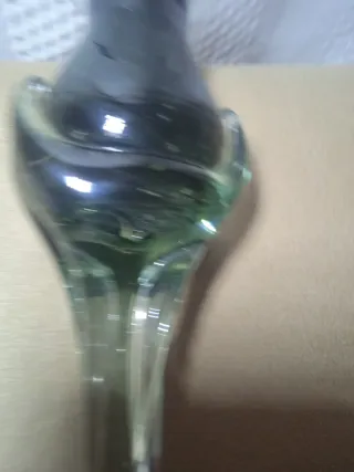 Portavelas de cristal Murano negro