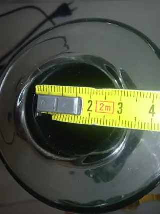 Portavelas de cristal Murano negro