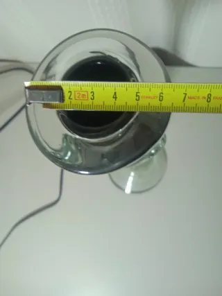 Portavelas de cristal Murano negro