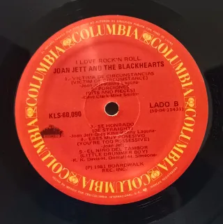 JOAN JETT & THE BLACKHEARTS DISCO VINILO