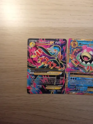 Cartas Pokémon Mega Gardevoir EX y Slowbro EX
