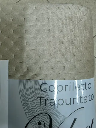 Copriletto Trapuntato Velvet Beige