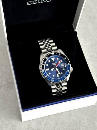 Seiko 5 Sports GMT Azul Negro