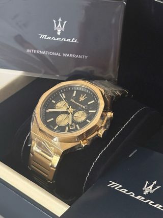 Reloj Maserati Dorado y Negro