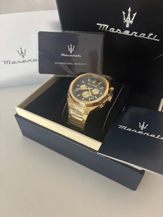 Reloj Maserati Dorado y Negro