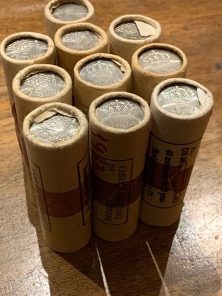 Cartuchos 25 Pesetas, diferentes Años