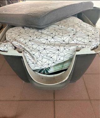 Trasportino per cani/gatti beige e marrone