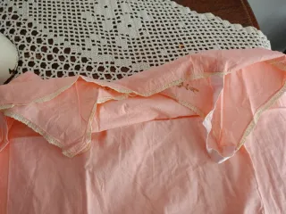 Conjunto lencería antiguo rosa