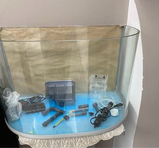 Acquario 100lt completo+base!