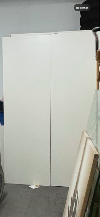 Puerta corredera blanca 232x76