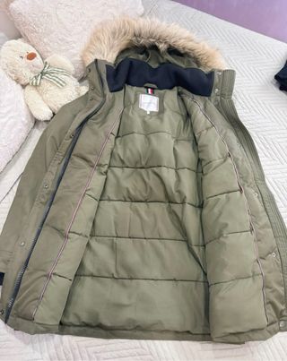 Abrigo Tommy Hilfiger Mujer Talla S Verde