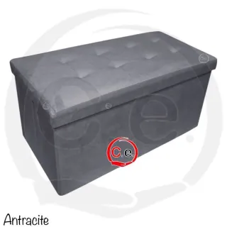 Panca contenitore in velluto